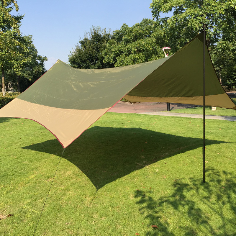 UV Protection and PU 3000mm Waterproof Camping Tarp Lightweight Hammock Rain Fly