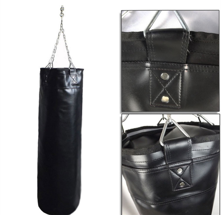 UNFILLED Punching Bag Empty Boxing Bag for Kick Boxing MMA Muay Thai Martial Arts Training Punching with Hanging Chain 100cm