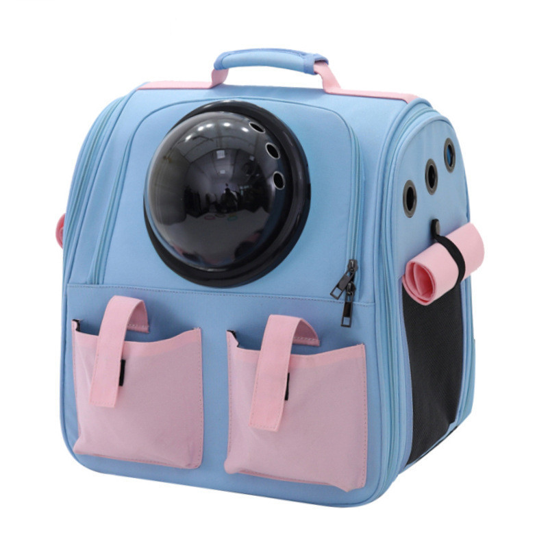 Pet Backpack Carrier for Cats Portable Pets Backpack Dog Travel Bag Space Capsule Breathable Pet Carrier Products Dual Pocket