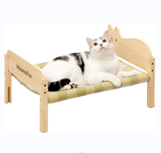 Cat Bed Hammock Elevated Pet Bed for Indoor Cats or Puppy Floor Standing Dog Bed Pet Resting Hammock Cat Furniture