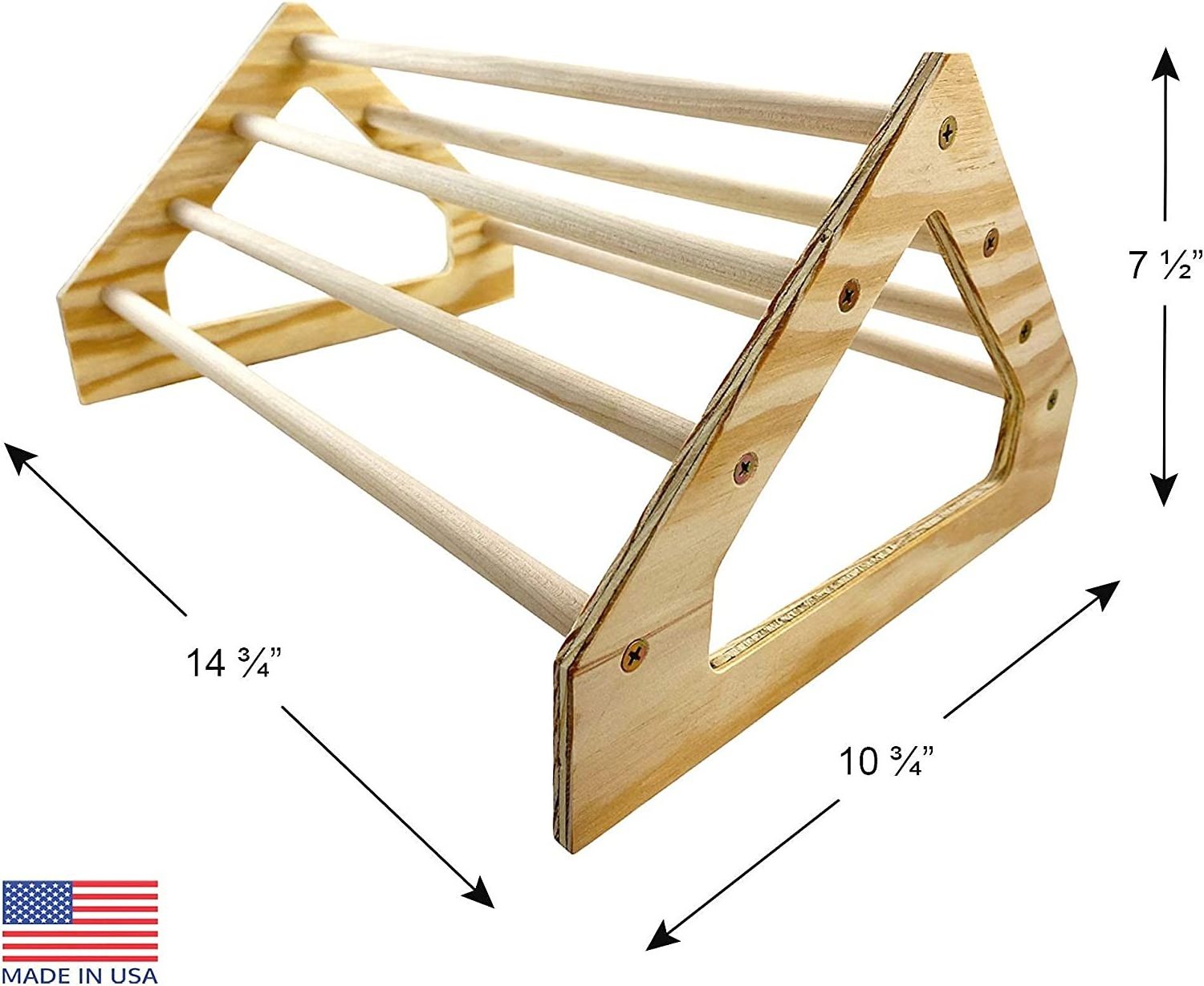 Backyard Barnyard Chick Perch Strong Wooden Jungle Gym Roosting Bar Chicken Toys for Coop and Brooder for Baby Chicks