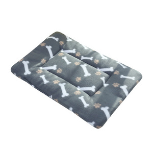 Pets Dog Crate Pad Dog Bed Mat for Small Medium Dogs Washable Pet Kennel Pad Cute Print Blanket Bed