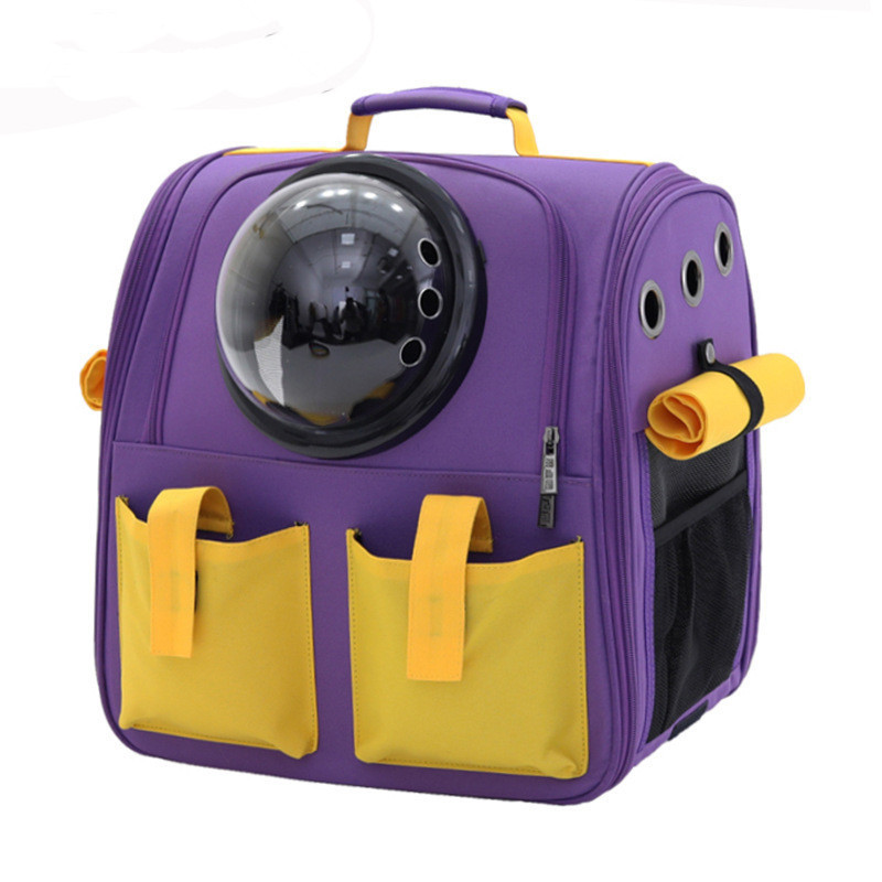 Pet Backpack Carrier for Cats Portable Pets Backpack Dog Travel Bag Space Capsule Breathable Pet Carrier Products Dual Pocket