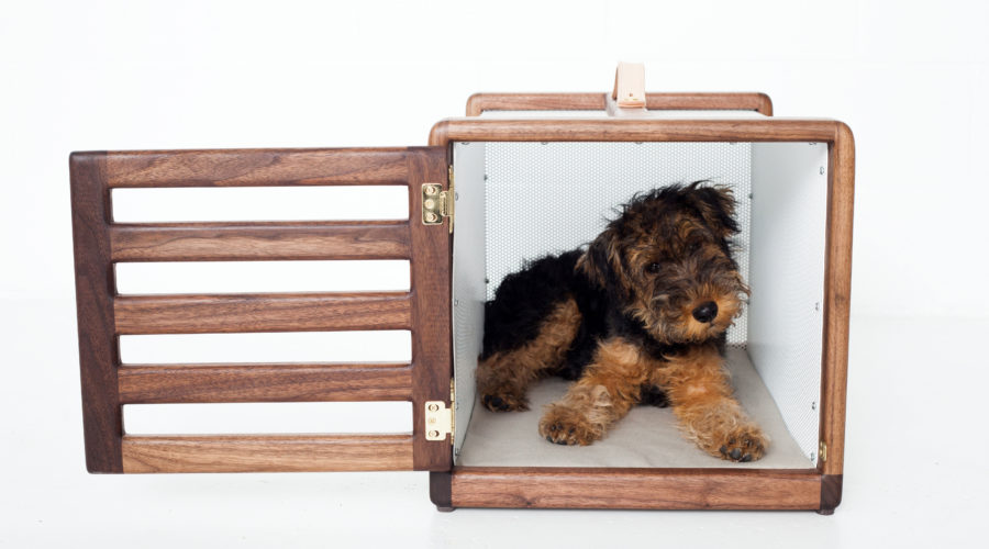 Modern dog crate a dual use lightweight dog den and dog carrier