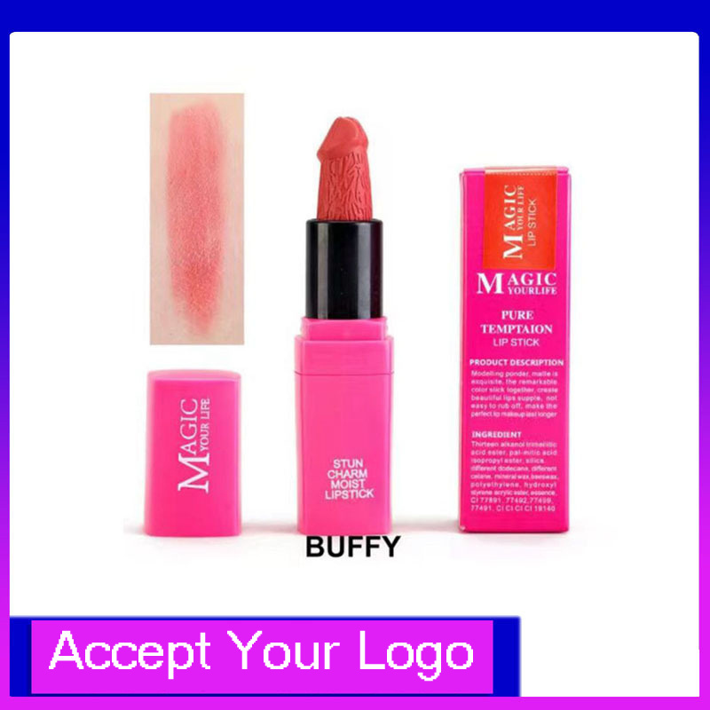 Factory Wholesale Pink Tube Mushroom Head Matte Lipstick Long Lasting Tinted Matte Lip Cosmetic Lipstick