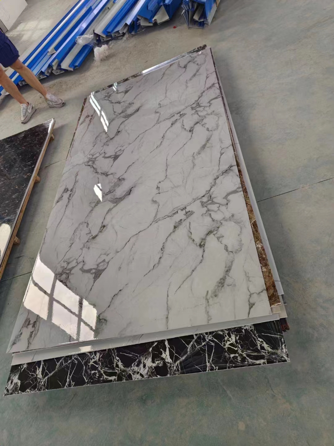 Indoor decorate UV Marble sheet PVC WALL PANEL