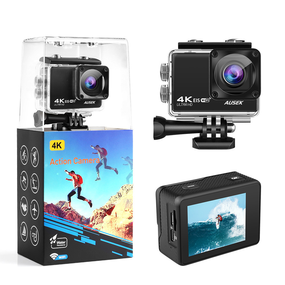 Camara Deportiva Full Hd Acesorios Gropo Negro Studio Camera Video 4K 60Fps 24Mp Ultra Hd Wifi Action Camera For Moto Vlogging