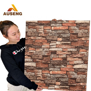 70*70Cm 3D Wall Panel Thick Foam Brick Wall Sticker Self-Adhesive Wallpaper Panels Pe Foam Self Adhesive