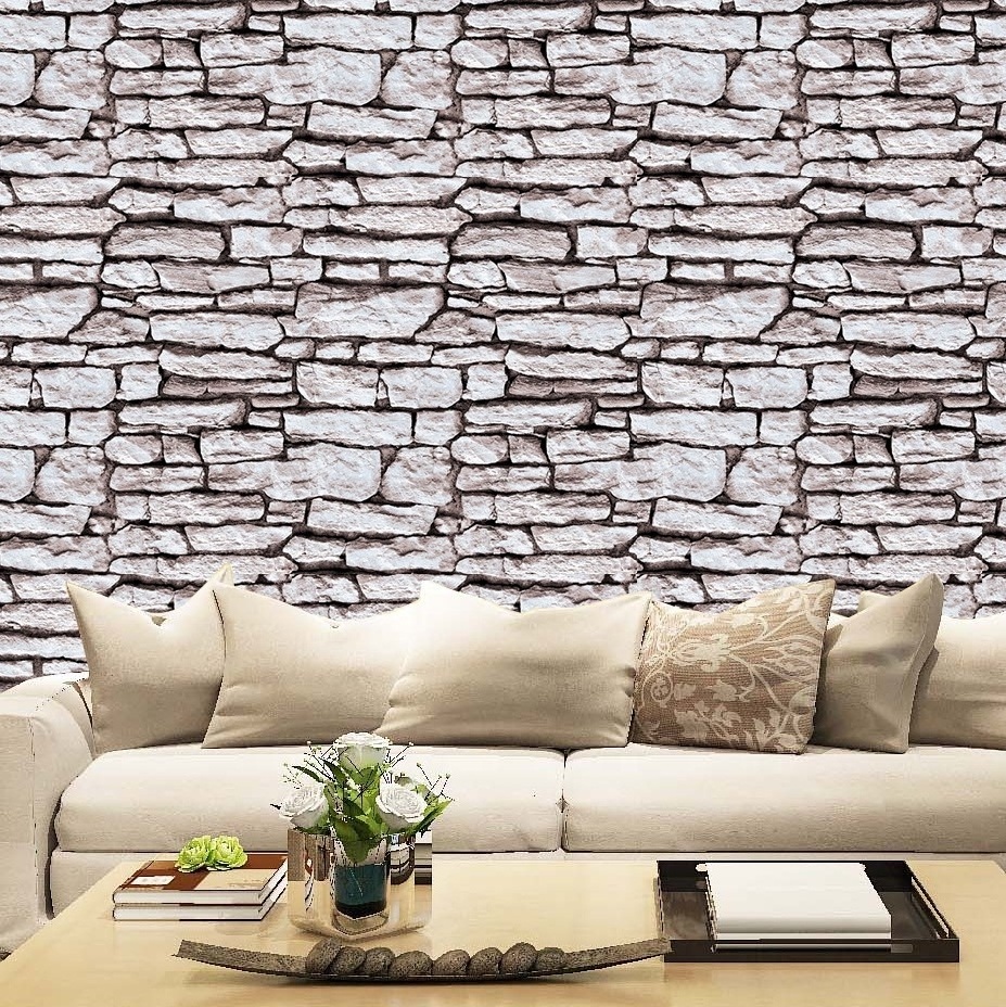 Self Adhesive 3D Brick Sticker Roll Living Room Decor Pvc Wallpapers In China Tapiz Adesivo Paper Wallpaper Rolls