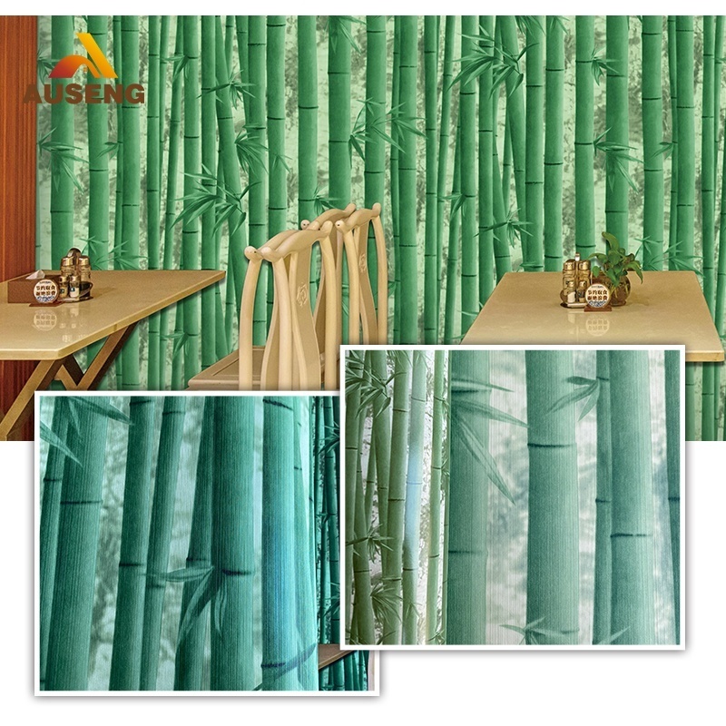 Good Quality 3D Wallpaper Home Decoration Nature Bamboo Pattern Al Murad Damask Wall Paper