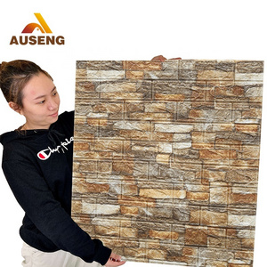 Self Adhesive Brick Tile For Interior Wall Decoration Xpe Foam Wall Paper 3D Brick Wall Sticker Wallpaper