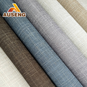 Popular High Quality Fireproof PVC Commercial Room Project Designer Woven Fabric Wallpaper Hotel Luxury Vinyl Wall Coverings