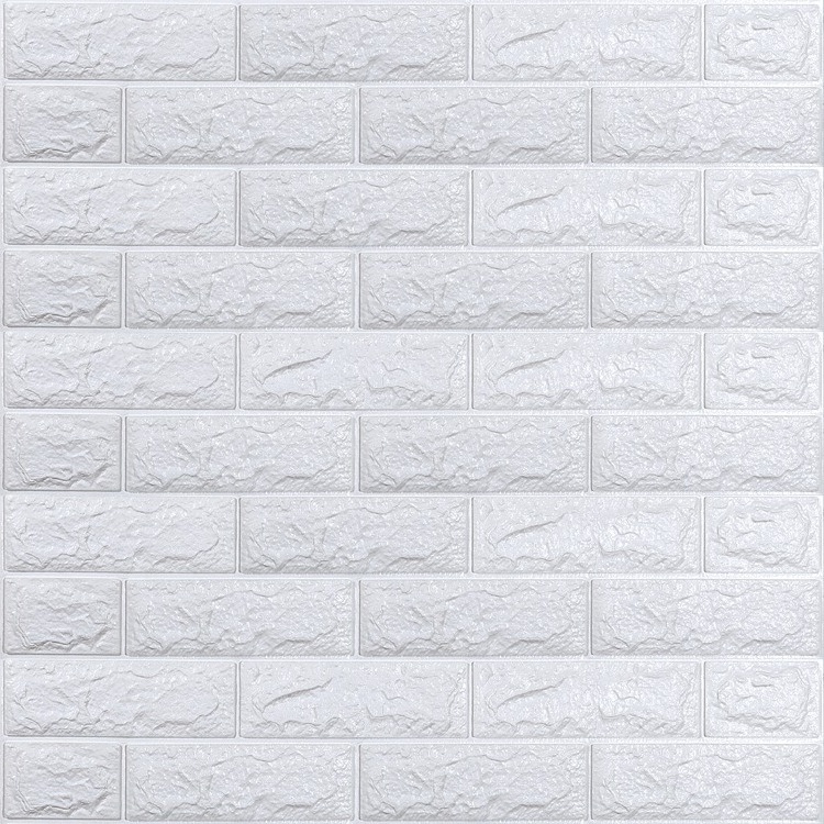 China Pe Foam Wallpaper Tv Wall Backsplash Peel And Stick Brick Pattern Laminas 3D Adhesive Sticker