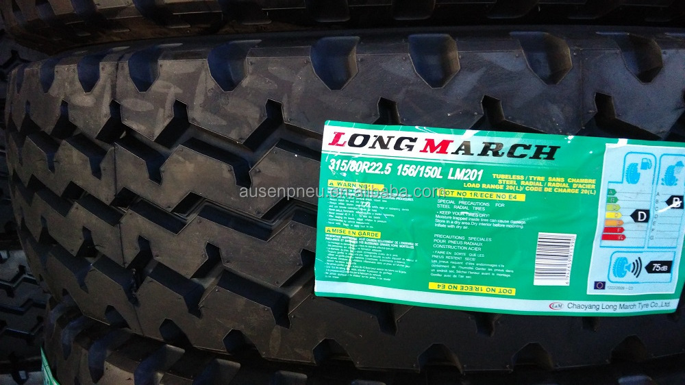 LONGMARCH tbr tires 435/50R19.5 445/45R19.5 425/65R22.5 heavy duty truck tyres