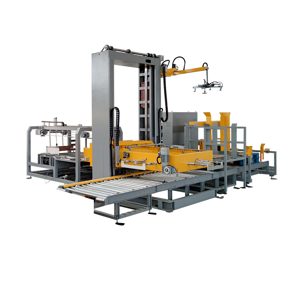 Automatic  Low Level Palletizer Palletizing Machine for  Cartons Boxes Cases