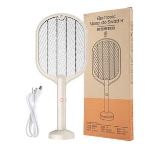 Electric Fly Swatters 3000V Indoor Outdoor Bug Zapper Rackets Rechargeable Mosquito Killer Racket for Home