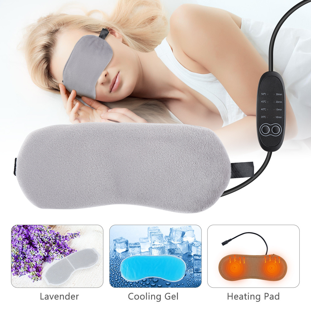 Electric Hot Cold Compress Eye Patch USB Heated Steam Sleeping Eye Mask