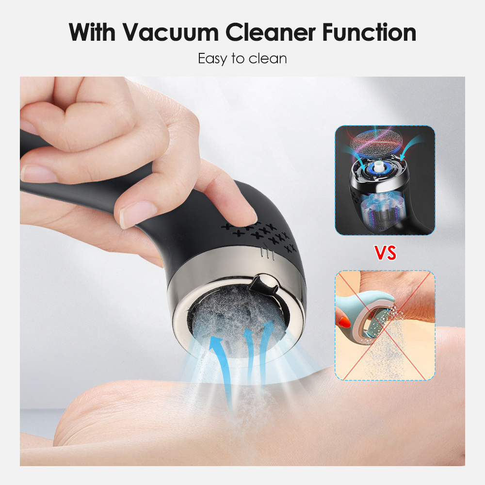 USB Rechargeable Feet Care Dead Hard Skin Removal Tools Foot File Vacuum Callus Remover Electric Foot Grinder