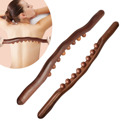 SPA Therapy Tool Wooden Scraping Back Massage Roller Body Gua Sha Wood Massage Stick