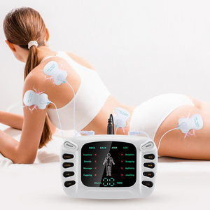 Electric Pulse Tens Unit Acupuncture Therapy Machine Body Relax Massager EMS Relieve Pain Muscle Stimulator