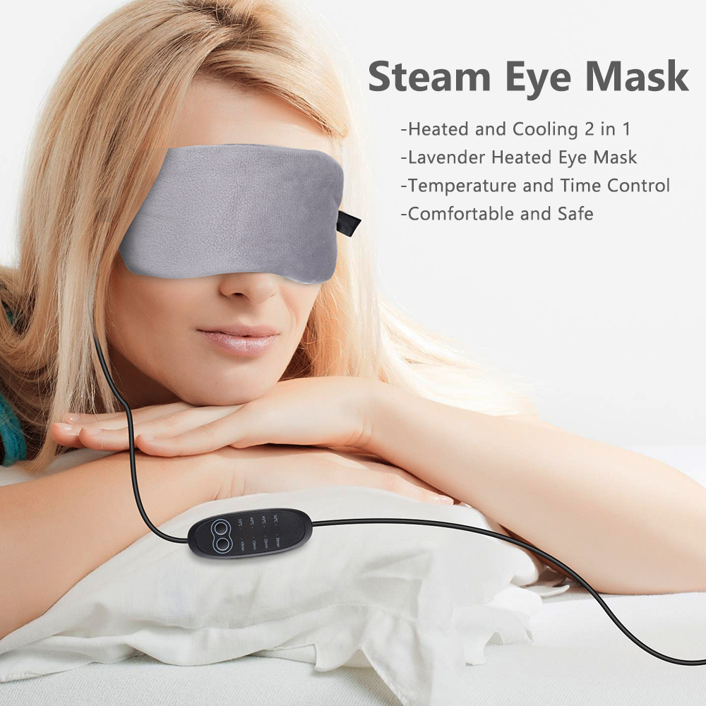 Electric Hot Cold Compress Eye Patch USB Heated Steam Sleeping Eye Mask