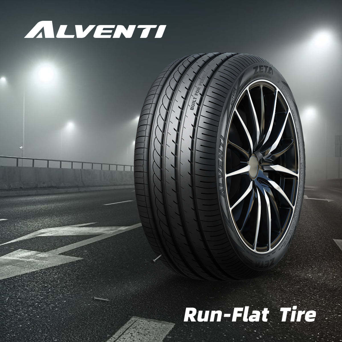 German technology run flat tire Pace brand RSC 17inch car tyre 205/50ZRF17 205/50R17  205 50 17 uhp tyre