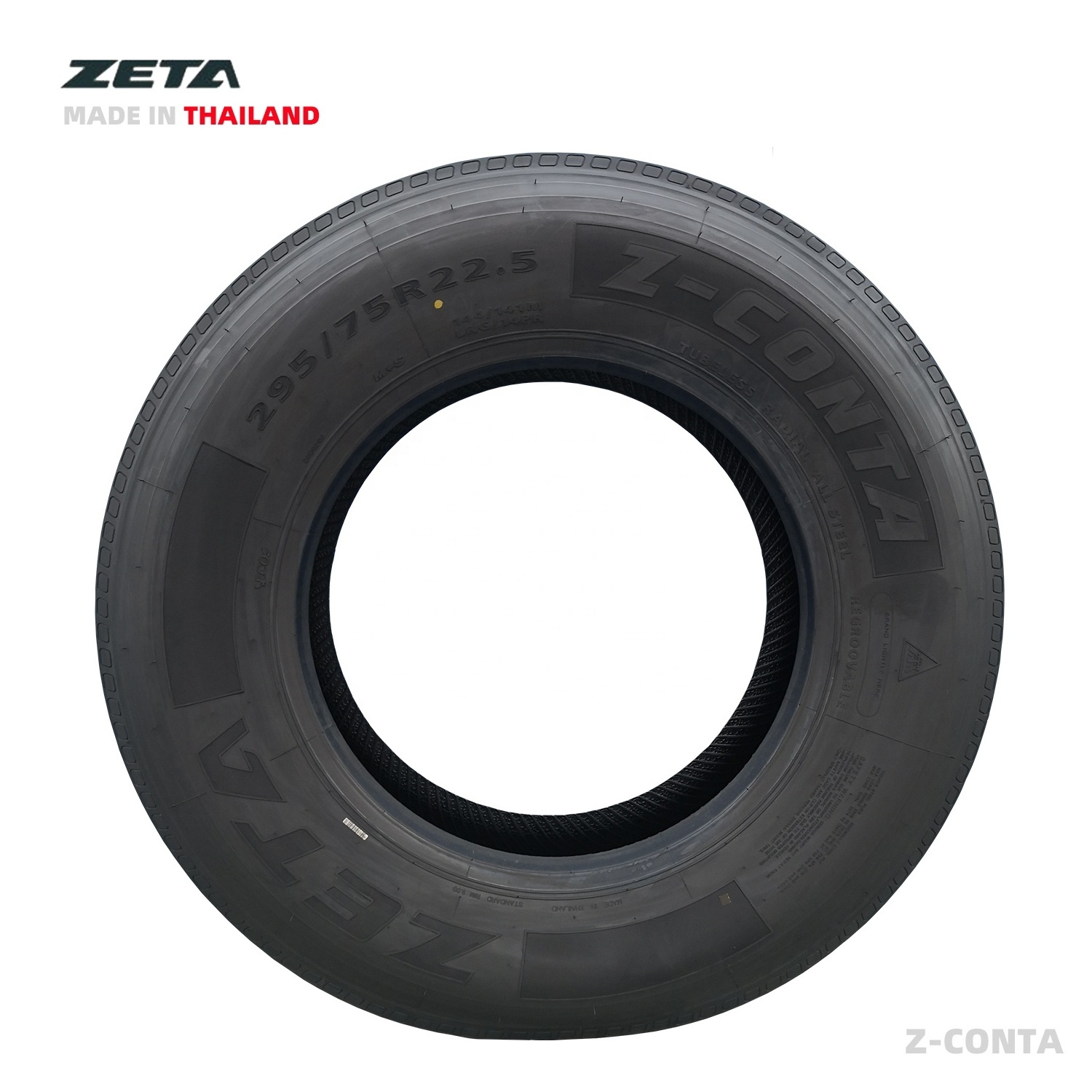 Made in Thailand Vietnam Cambodia TBR 11R22.5 295/75R22.5 ZETA Z-CONTA truck tyre