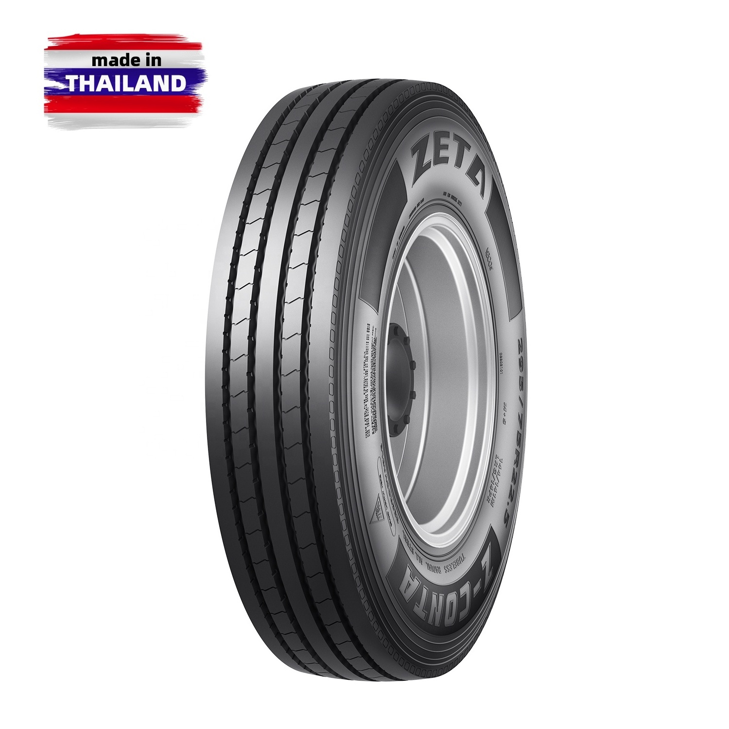 Made in Thailand Vietnam Cambodia TBR 11R22.5 295/75R22.5 ZETA Z-CONTA truck tyre