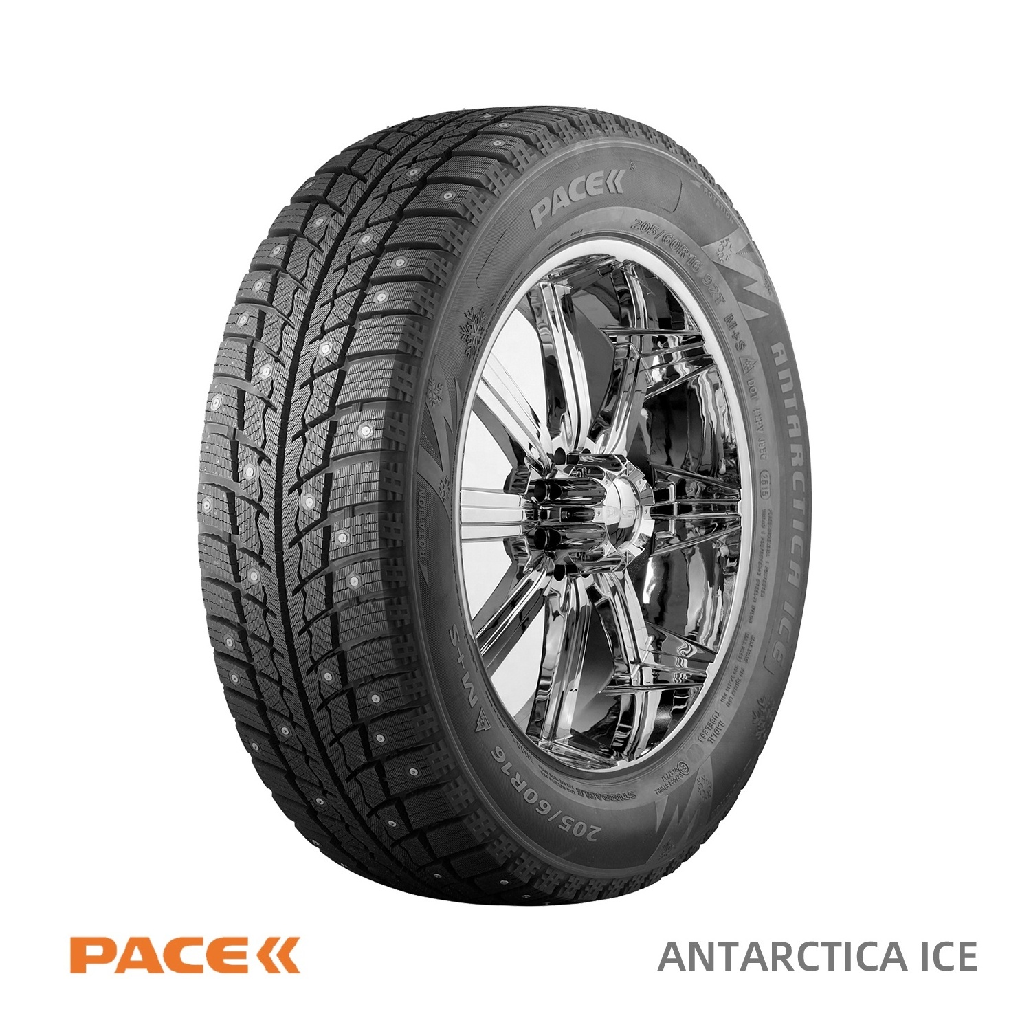 Sport Winter Tires Studded for Car SUV Light Truck Van 215 70R16 5 Years Quality warranty ECE Approved PACE ANTARCTICA SPORT