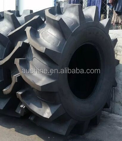 Aushine brand R2 patten rice paddy tire 23.1-26 19.5L-24 Tractor tire factory