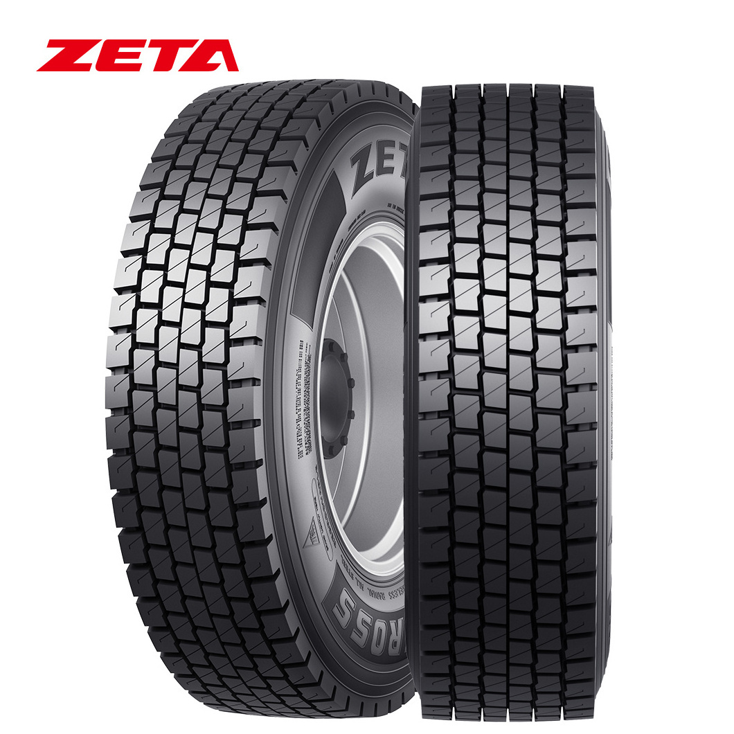 ZETA Brand Truck Bus Tire All Steel Trailer Drive Steer Tyre TBR TBR TBB Thailand Black Natural Rubber Nude Gt Radial Tyre China