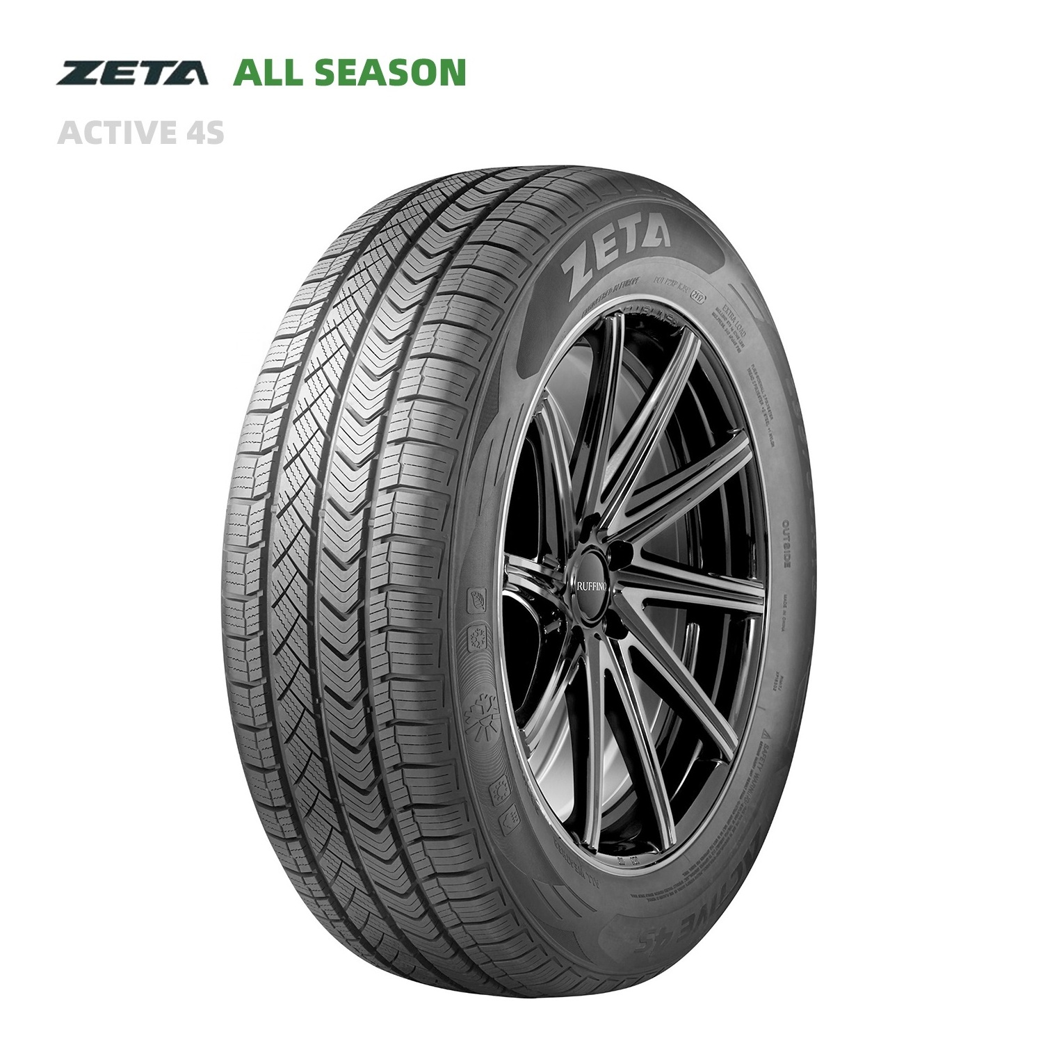 All Weather airless tires for 225 45R17 185/65R15 195 65R15 205 55R16 ECE Approved 5 years quality warranty ZETA ACTIVE 4S