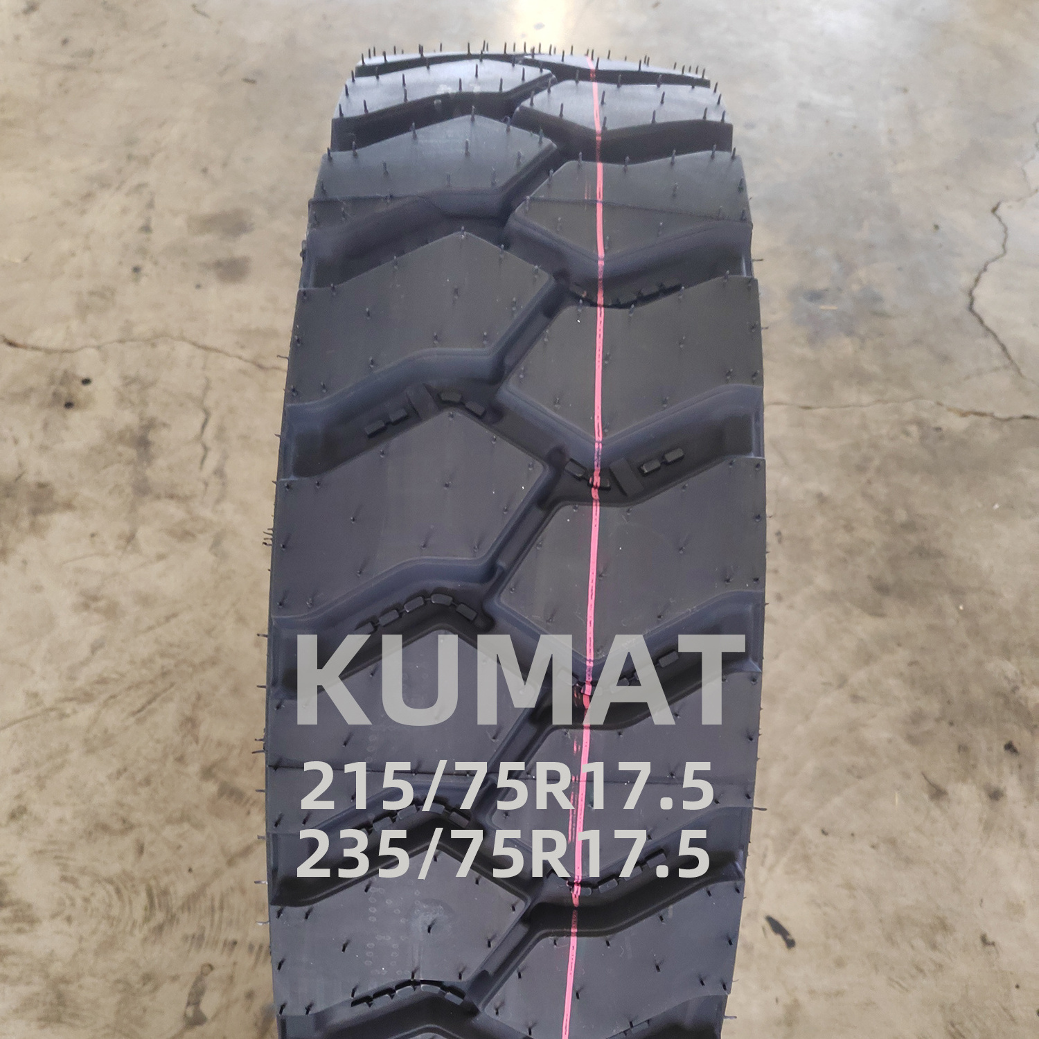 215/75/17.5 235/75r17.5 Tires for trucks DOT ECE under KUMAT brand