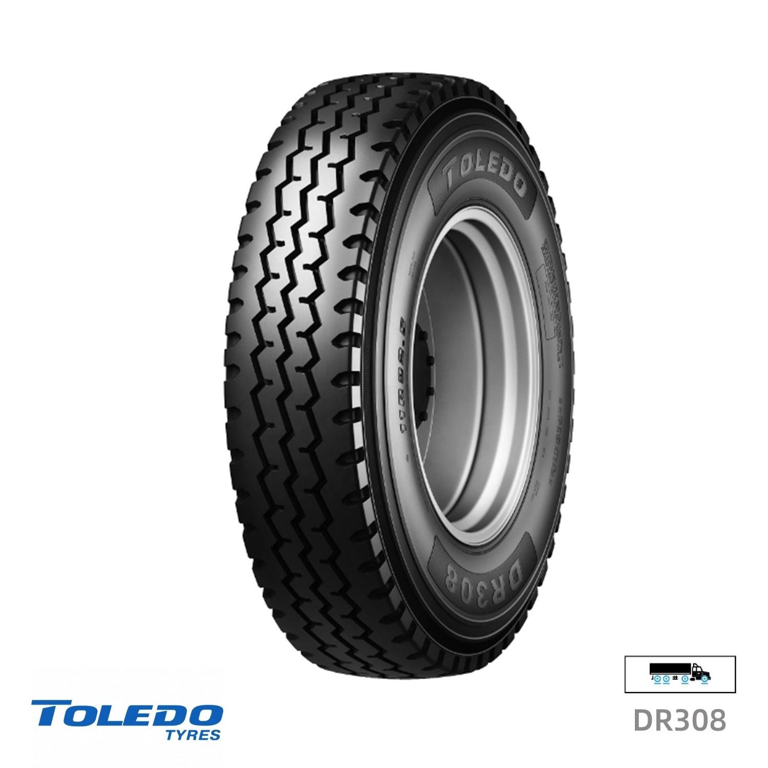 Tyre for trucks 315 80r22.5 Budget Brand Toledo DR550 DOT ECE quality warranty