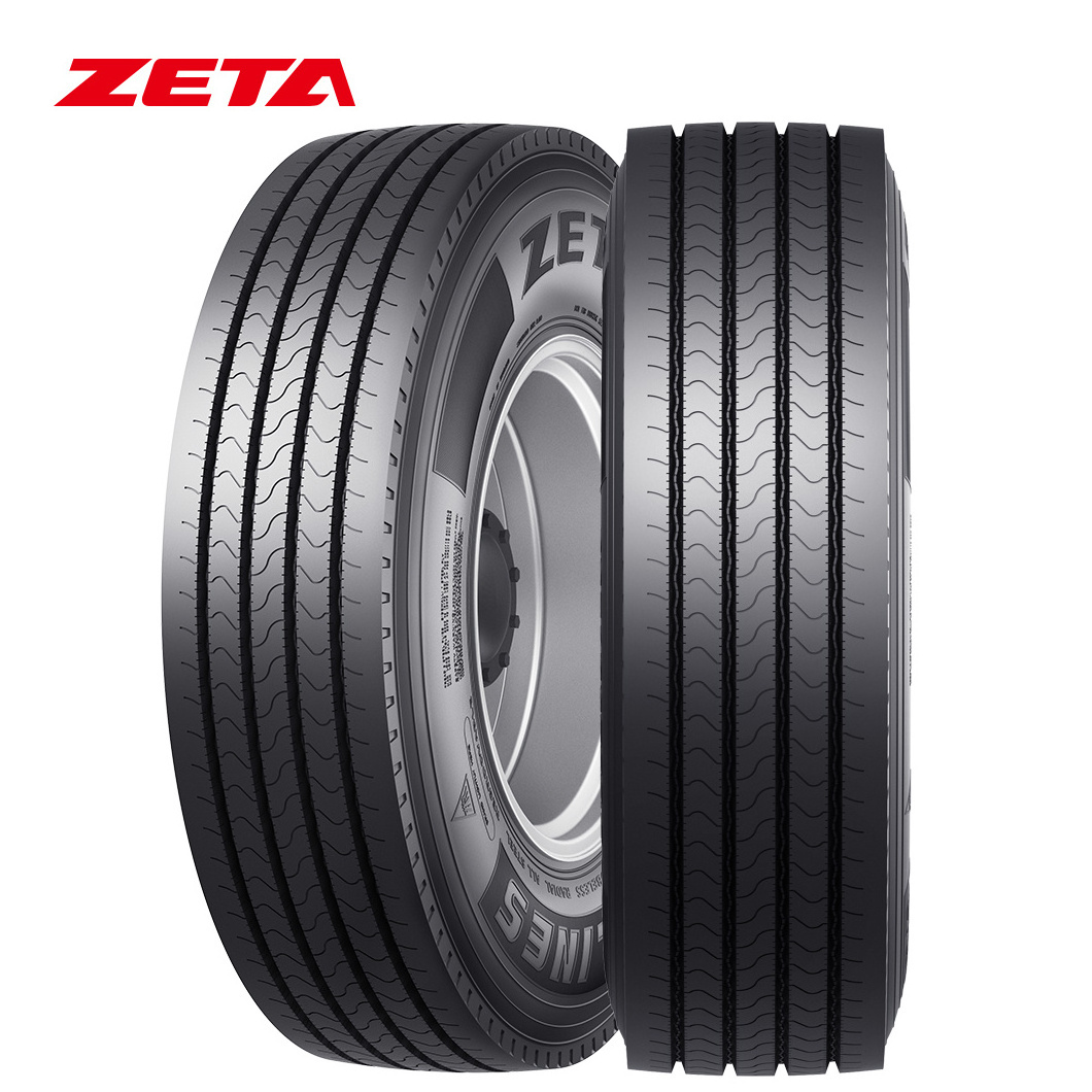 ZETA Brand Truck Bus Tire All Steel Trailer Drive Steer Tyre TBR TBR TBB Thailand Black Natural Rubber Nude Gt Radial Tyre China