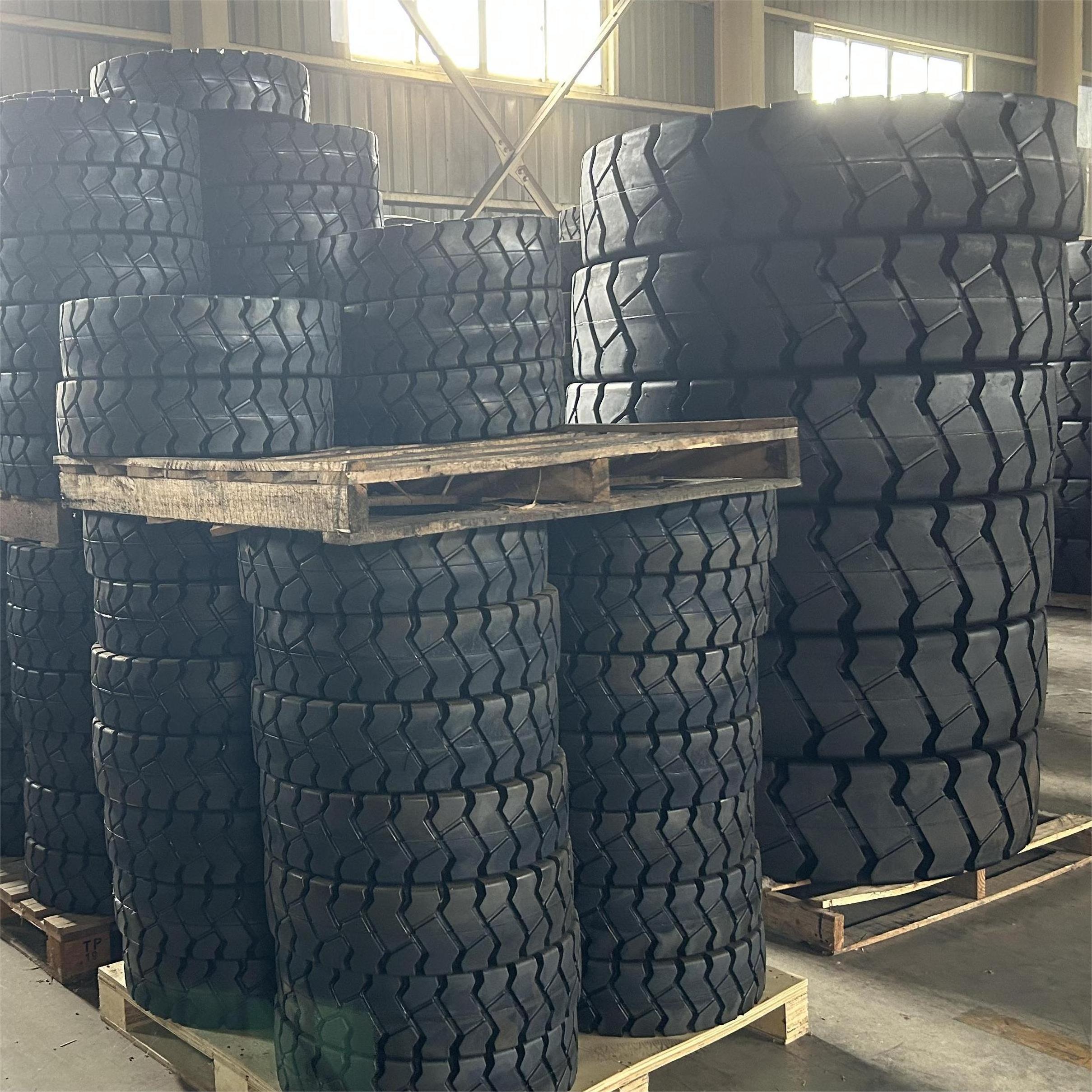 Bias off Road Solid Forklift Scissor Lift Tyre with High Quality 23X10-12/8.00 27X10-12/8.00 28X9-15/7.00