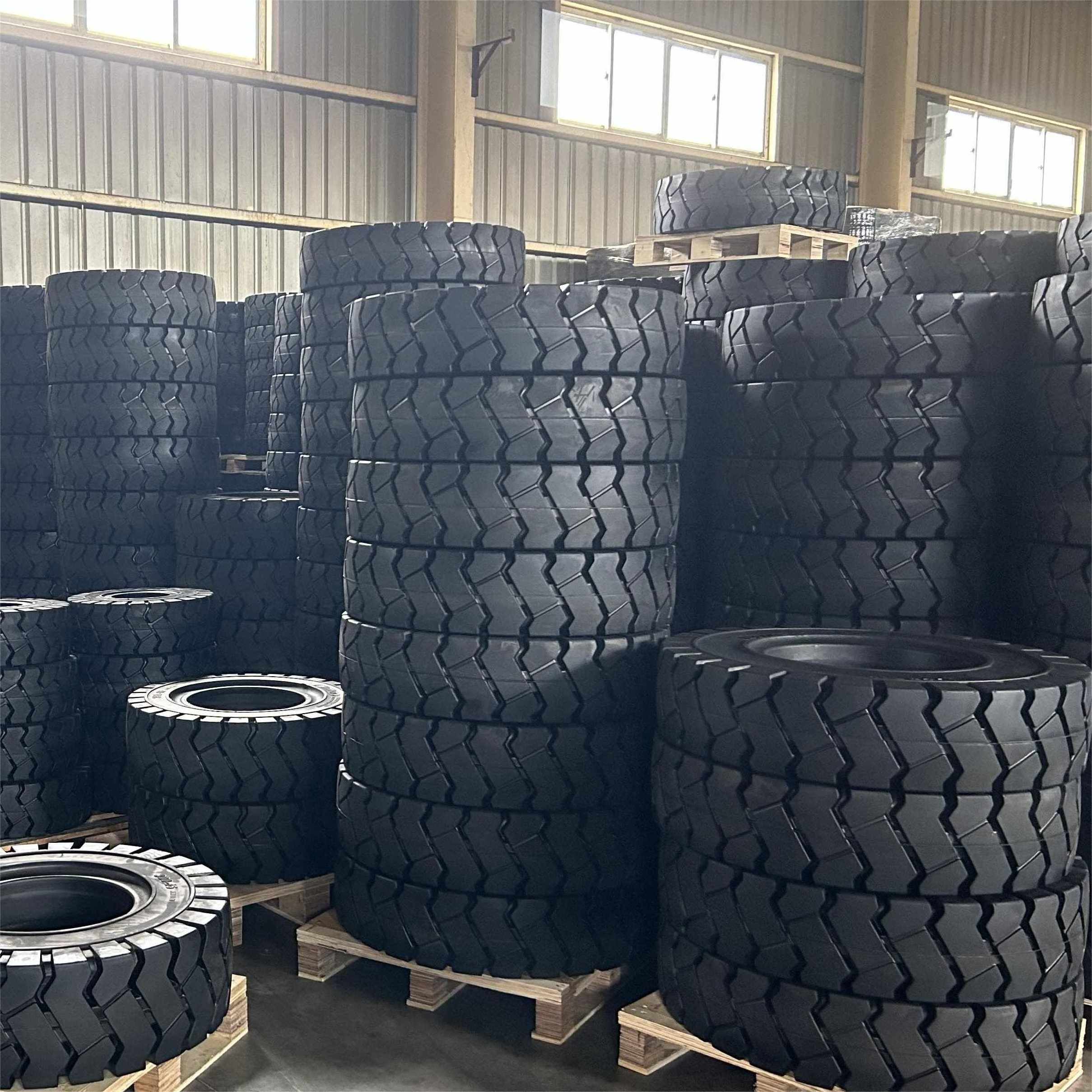 Bias off Road Solid Forklift Scissor Lift Tyre with High Quality 23X10-12/8.00 27X10-12/8.00 28X9-15/7.00