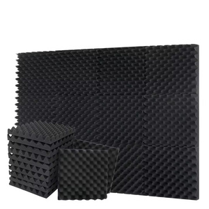 48 pack egg crate acoustic foam panels high-density and flame-retardant wall panels for acoustic treatment