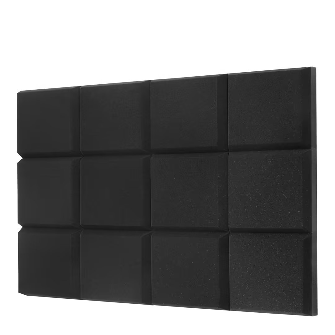 High Density Soundproof 100% Polyester Fiber Wall Panels Newly Self Adhesive Acoustic Foam Studio