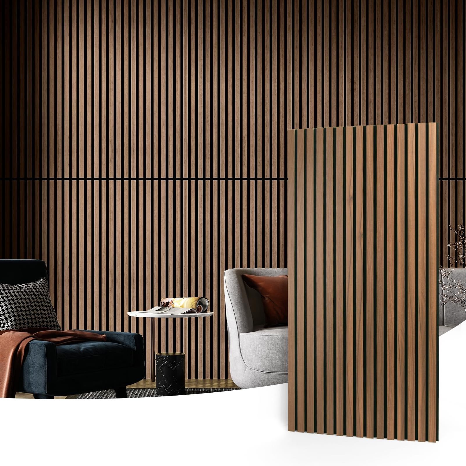 Hot Selling Wood Panels Wall MDF Decorative Interior Acoustic Slat Wall Panel for Hotel Sound Proof Acoustic Panels