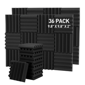 Wedge Sound Proof Foam Fire-Proofed Sound Dampening Wall Panels for Noise Cancelling and Sound Absorbing