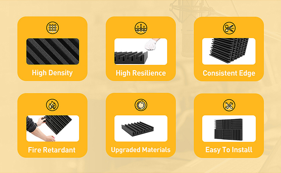 Panels Wholesale Acoustic Foam 3d Studio Ceiling Most Popular Best Noise Cancelling Bass Trap