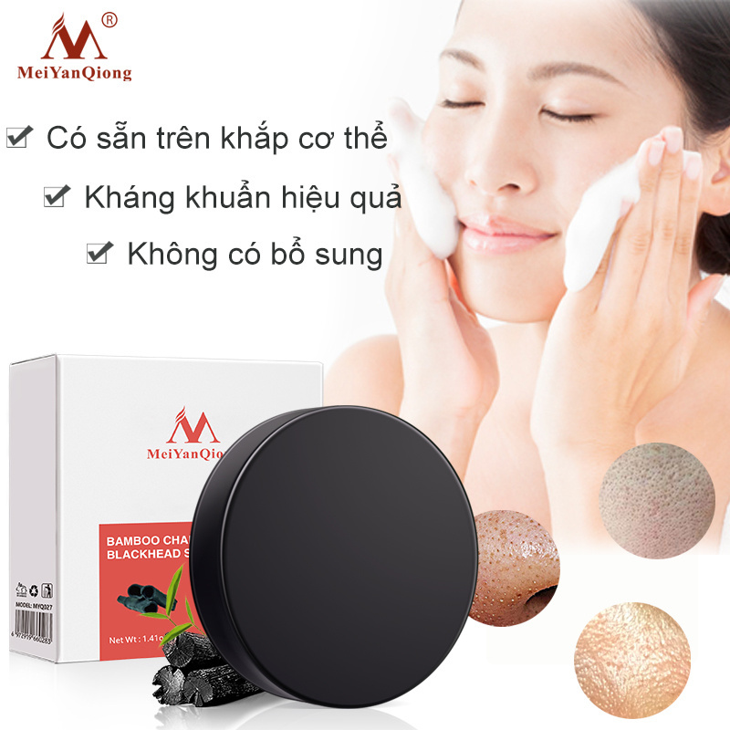 Activated Charcoal Crystals Handmade Soap Face Skin Whitening Soap For Remove Blackhead Oil Control Washing a Face Soap