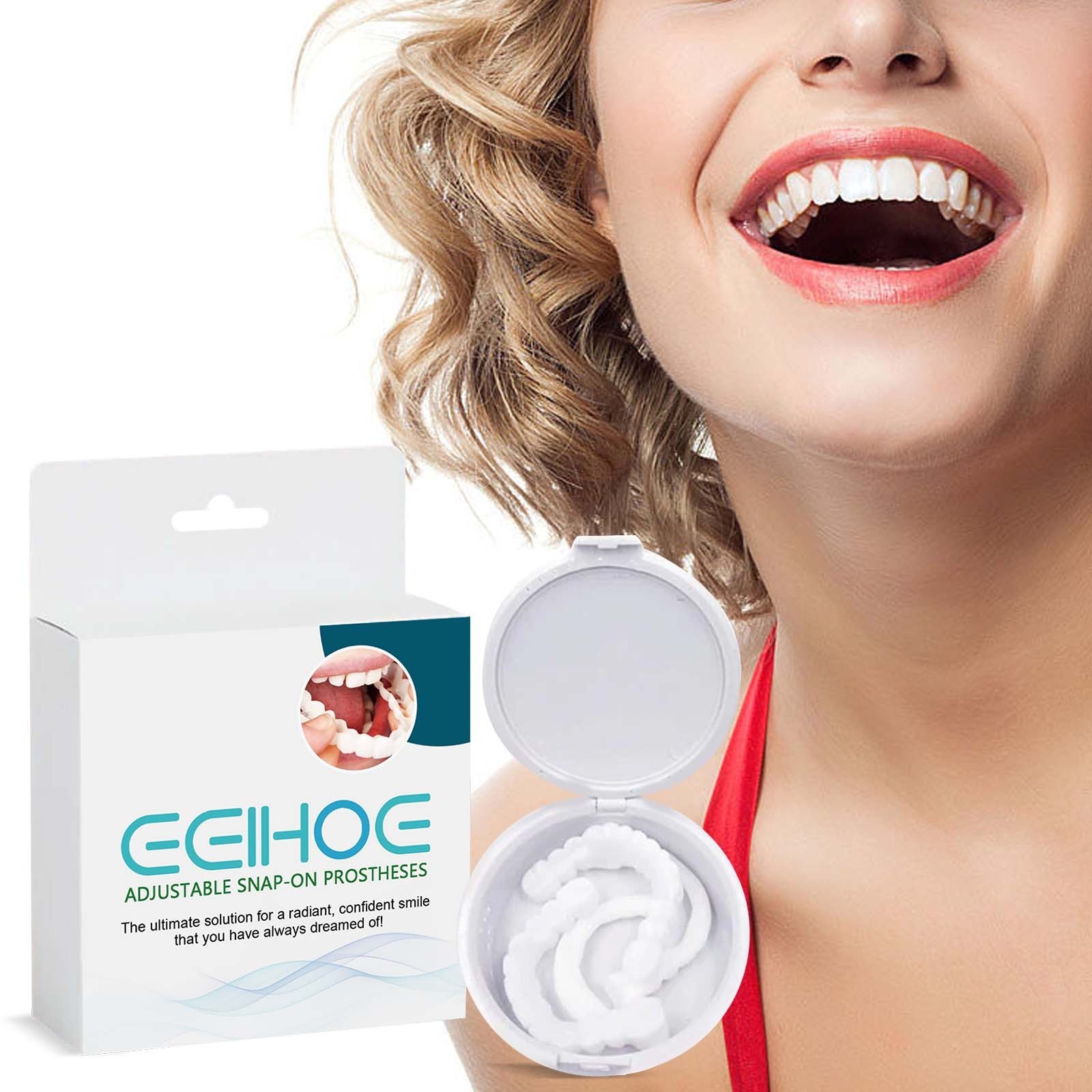 Adjustable Denture Teeth Set Denture Instant Smiling Veneer Whitening Tooth Denture Braces Teeth Resin Temporary Teeth