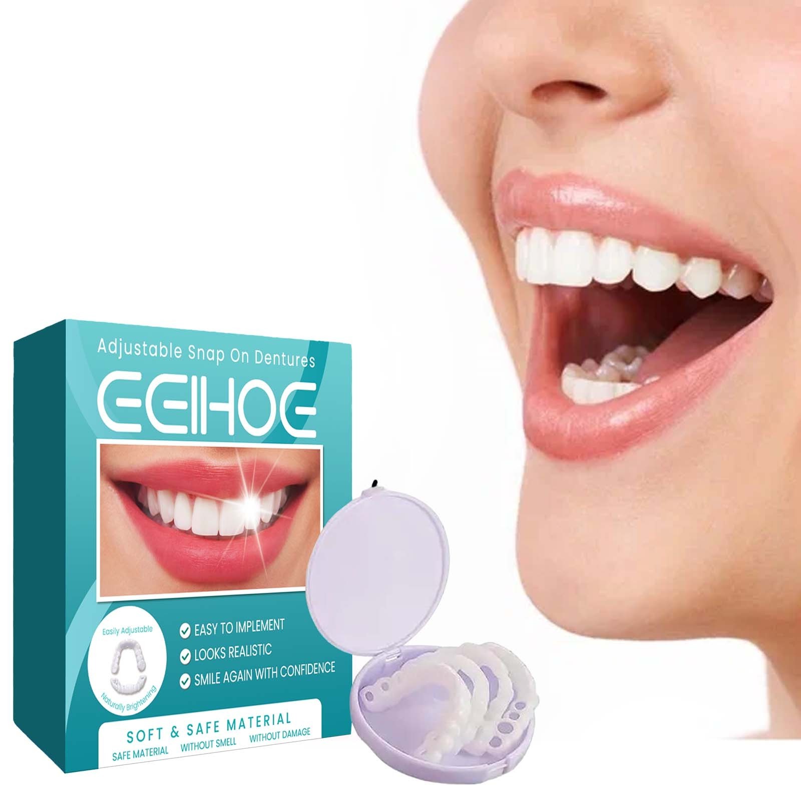 EELHOE Adjustable Snap On Denture Modifying Teeth Filling Gaps And Filling Braces Hot Selling Convenient Orthodontic Denture Kit