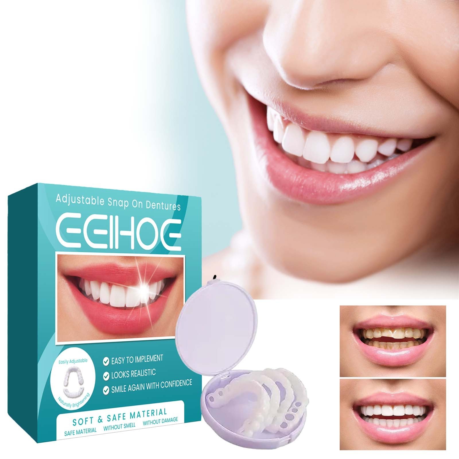 EELHOE Adjustable Snap On Denture Modifying Teeth Filling Gaps And Filling Braces Hot Selling Convenient Orthodontic Denture Kit