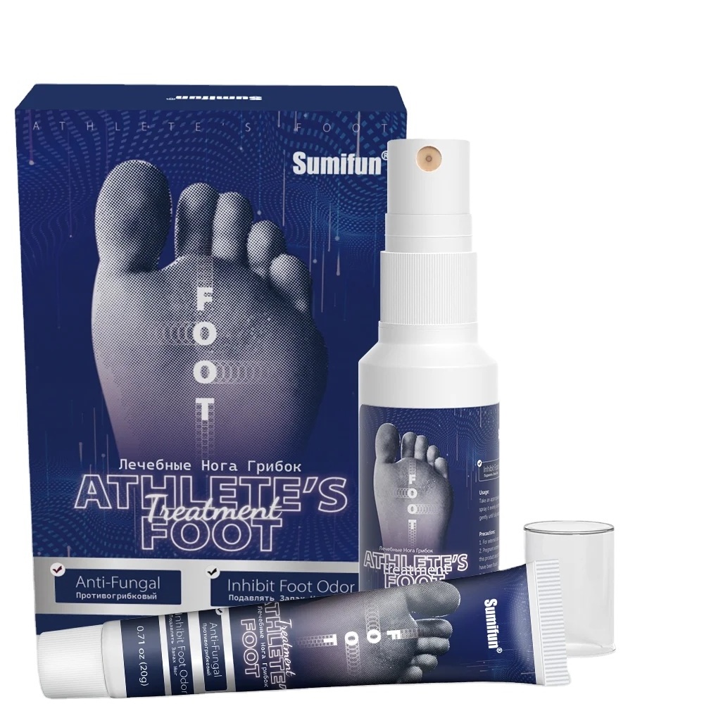 Wholesale OEM Foot Deodorant Spray Set Fresh Odor Shoe Anti-sweat Foot Care Prevent Stinky Feet Itching Cream