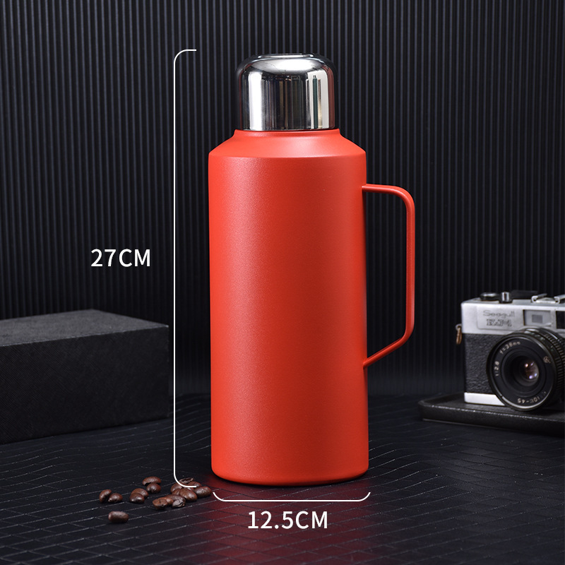 316 stainless steel portable thermos hot water kettle large capacity outdoor simple stew teapot with handle