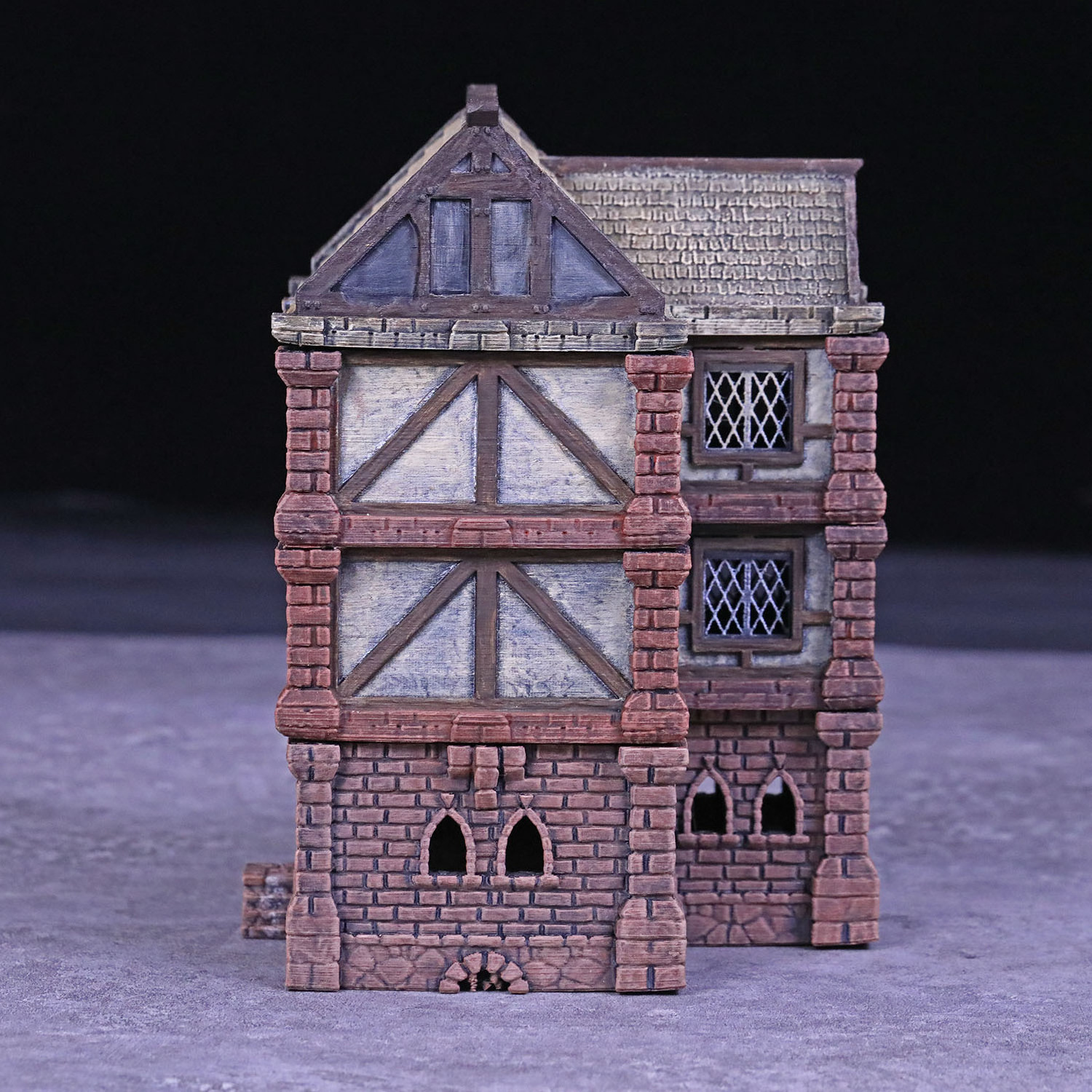 PLA 3D rapid prototyping printing D&D villa modeling terrain miniatures for diorama