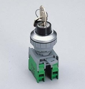 30mm Key Lock Switch 3 Position Spring Return Key Switch, IP65 (KSR303)